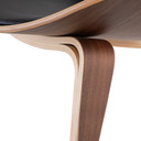 Aramis Shell Chair Black, Walnut