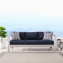 Shore Outdoor Patio Aluminum Sofa, Navy