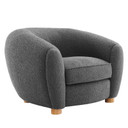 Polar Bear Armchair, Gray Boucle