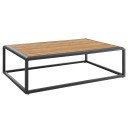 Stance Outdoor Patio Aluminum Coffee Table, Gray Natural