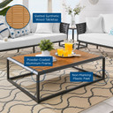 Stance Outdoor Patio Aluminum Coffee Table, Gray Natural