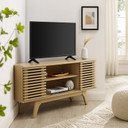 Frank Lloyd 46" Corner TV Stand, Natural