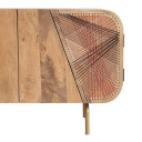 Stitch Mango Wood Console with Woven Cotton Rope Design