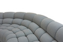 Yarrow Grey Curved Sectional Sofa