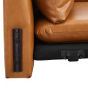 Jackie Vegan Leather Sofa, Tan