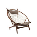 Hoop Chair American Walnut, Gray Fabric