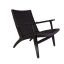 CH25 Lounge Chair Black, Black