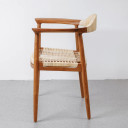 Kennedy Teak Chair, Hand-Caned Seat