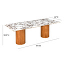 Tamron Ceramic Rectangular Dining Table