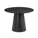 Sativo Black Oak Round Dining Table