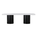Novella White Lacquer Dining Table
