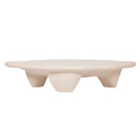 Adobe Cream Faux Stone Coffee Table