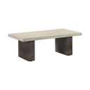 Courtney Concrete And Grey Oak Wood Dining Table