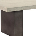 Courtney Concrete And Grey Oak Wood Dining Table