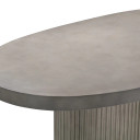 Glacier Oval Grey  Concrete Dining Table