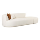 Mackie Cream Boucle 2-Piece Chaise Modular LAF Sofa