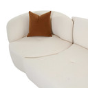 Mackie Cream Boucle 2-Piece Modular RAF Sofa