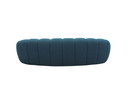 Yarrow Curved Teal Fabric Sofa