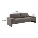 Marcel Slate Gray Upholstered Sofa