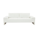 Marcel Pearl White Upholstered Sofa