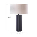 Nocturn Grey Table Lamp
