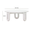 Tilda White Concrete Coffee Table