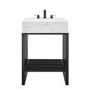 Gridiron 24" Bathroom Vanity, Black