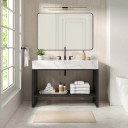 Gridiron48" Bathroom Vanity, Black