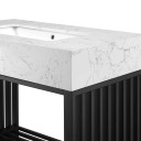 Gridiron 36" Bathroom Vanity, Black