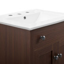 Morningside 24" Bathroom Vanity, Walnut and White