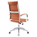 Jive Highback Office Chair, Terracotta, Padded Arms