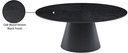 Europa 72" Black Dining Table