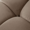 Paloma Rectangle Ottoman, Tufted Mink Tan Velvet