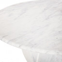 Venturia White Marble Dining Table
