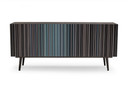 McElroy Mid Century Modern Multi Color Black Ash Buffet