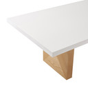 Adair Ehite Gloss and Natural Ash  Dining Table