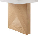 Adair Ehite Gloss and Natural Ash  Dining Table