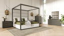 Chelsea Canopy Grey Bed