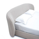 Amhurst Beige Fabric Upholstered Bed
