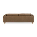 Danville Leather and Wicker Sofa