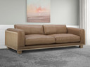 Danville Leather and Wicker Sofa