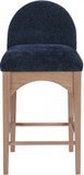 Wembley Chenille Fabric Counter Stool, Natural