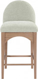 Wembley Chenille Fabric Counter Stool, Natural