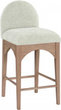 Wembley Chenille Fabric Counter Stool, Natural