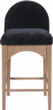 Wembley Chenille Fabric Counter Stool, Natural