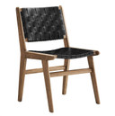 Syracuse Vegan Leather Wood Dining Side Chair - Set of 2