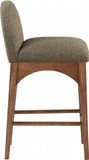 Wembley Boucle Fabric Counter Stool, Walnut