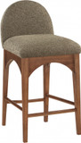 Wembley Boucle Fabric Counter Stool, Walnut