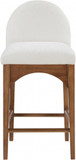 Wembley Chenille Fabric Counter Stool, Walnut