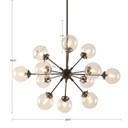 Blitz 12-Light Chandelier, Bronze